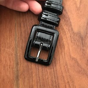 Black Patent Belt
